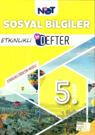 5. Sınıf Sosyal Bilgiler Etkinlikli Bi Defter – Kolektif – Bi Not Yayınları kitap kapağı