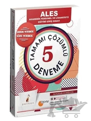 2017 ALES Tamamı Çözümlü 5 Deneme – Kolektif – Pelikan Tıp Teknik Yayıncılık kitap kapağı