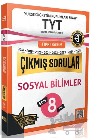 TYT Sosyal Bilimler Son 7 Yıl Çıkmış Sorular +3 ÖSYM Benzer Deneme Hediyeli (2018-2025) – Kolektif – Liderler Karması Yayınları kitap kapağı