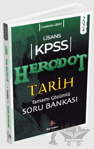 2024 Herodot KPSS Lisans Tarih Tamamı Çözümlü Soru Bankası – Celalettin Uray – Dizgi Kitap kitap kapağı