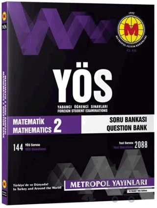 YÖS Matematik 2 Soru Bankası – Kolektif – Metropol Yayınları kitap kapağı