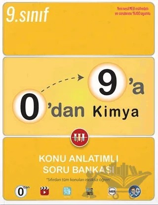 0'dan 9'a Kimya Konu Anlatımlı Soru Bankası – Kolektif – Tonguç Akademi kitap kapağı