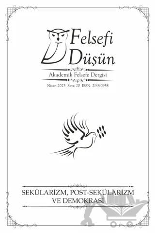 Felsefi Düşün Sayı: 20 – Sekülarizm, Post- Sekülarizm Ve Demokrasi – Kolektif – Pinhan Yayıncılık kitap kapağı
