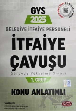 2025 Belediye İtfaiye Çavuşu GYS 1. Grup Konu Anlatımlı – Kolektif – Data Yayınları kitap kapağı