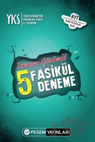 2018 YKS AYT 2. Oturum Tamamı Çözümlü 5 Deneme – Kolektif – Pegem Akademi Yayıncılık kitap kapağı