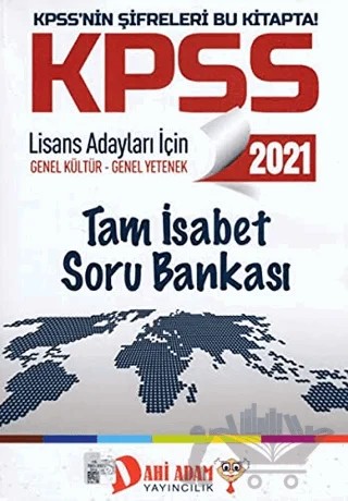 2021 KPSS Genel Kültür-Genel Yetenek Tam İsabet Soru Bankası – Kolektif – Dahi Adam Yayıncılık kitap kapağı