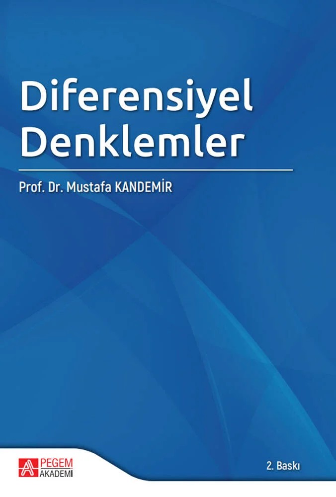 Diferensiyel Denklemler – Mustafa Kandemir – Pegem Akademi Yayıncılık kitap kapağı
