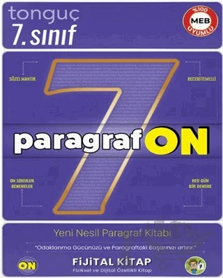7. Sınıf ParagrafON Soru Bankası – Kolektif – Tonguç Akademi kitap kapağı