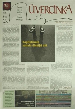 Üvercinka Dergisi Sayı: 27-28 Ocak-Şubat 2017 – Üvercinka Dergisi kitap kapağı