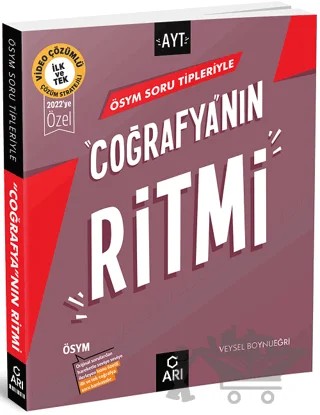 AYT ÖSYM Soru Tipleriyle Coğrafya'nın Ritmi – Veysel Boynueğri – Arı Yayıncılık kitap kapağı