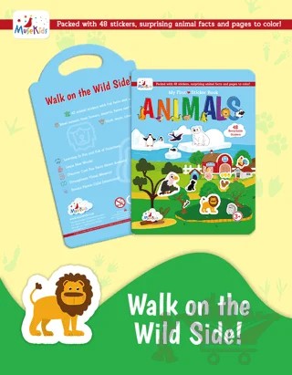 Animals Sticker Book! – Kolektif – MuseKids kitap kapağı