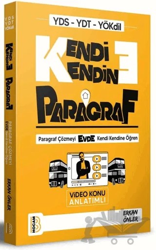 YDS YDT YÖKDİL Kendi Kendine Paragraf Video Konu Anlatımlı – Erkan Önler – Benim Hocam Yayınları kitap kapağı