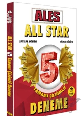 ALES All Star 5 Çözümlü Deneme – Kolektif – Tasarı Eğitim Yayınları kitap kapağı