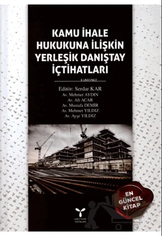 Kamu İhale Hukukuna İlişkin Yerleşik Danıştay İçtihatları – Kolektif – Umuttepe Yayınları kitap kapağı