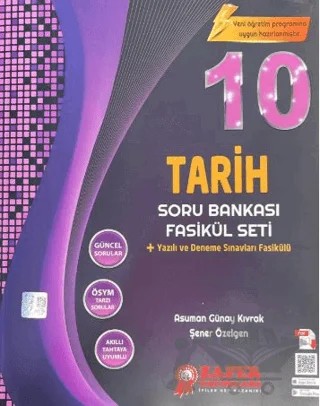 10. Sınıf Tarih Soru Bankası Fasikül Seti – Asuman Günay Kıvrak, Şener Özelgen – Zafer Yayınları kitap kapağı