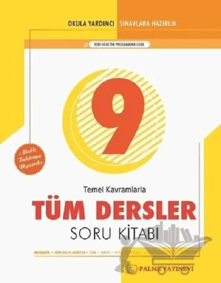 9. Sınıf Temel Kavramlarla Tüm Dersler Soru Kitabı – Kolektif – Palme Yayınları kitap kapağı