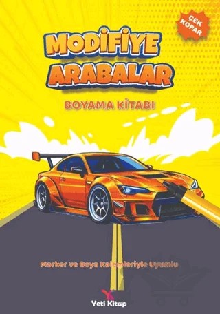 Modifiye Arabalar Boyama Kitabı – Feyyaz Ulaş – Yeti Kitap kitap kapağı