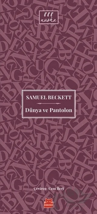 Dünya ve Pantolon – Samuel Beckett – Kırmızı Kedi Yayınevi kitap kapağı