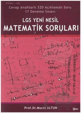 LGS Yeni Nesil Matematik Soruları – Murat Altun – Alfa Aktüel Yayınları kitap kapağı