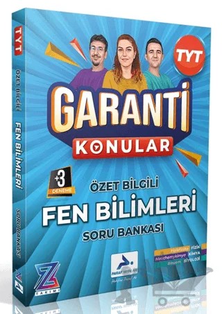 Paraf Z Takımı TYT Fen Bilimleri Garanti Konular Soru Bankası – Kolektif – Paraf Yayınları kitap kapağı