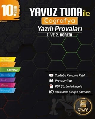 10. Sınıf Coğrafya Yazılı Provaları – Yavuz Tuna – Yazarın Kendi Yayını - Yavuz Tuna kitap kapağı