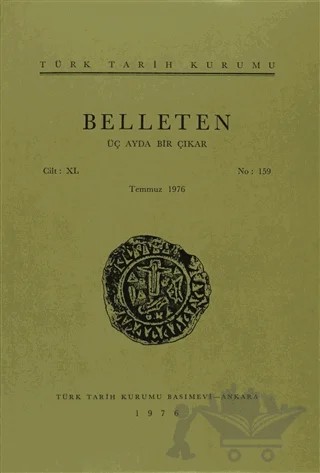 Belleten Sayı: 159 Cilt: 40 – Türk Tarih Kurumu Yayınları kitap kapağı