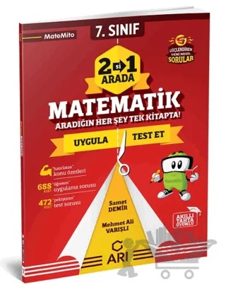 7. Sınıf 2'si 1 Arada Matematik Matemito Arı Yayınları – Kolektif – Arı Yayıncılık kitap kapağı