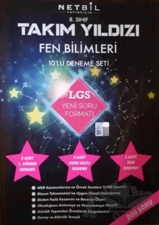 8. Sınıf LGS Takım Yıldızı Fen Bilimleri 10'lu Deneme Seti – Kolektif – Netbil Yayıncılık kitap kapağı