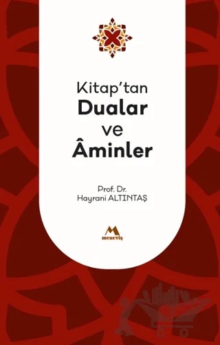 Kitap'tan Dualar ve Aminler – Hayrani Altıntaş – Meneviş Yayınları kitap kapağı