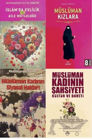 Müslüman Kadının Ahlak ve Kültürü Serisi (4 Kitap) – Hasan El-Benna, Muhammed Ali Es-Sabuni, Ali Bdulhalim Mahmud, Muhammed Mehdi – Ravza Yayınları kitap kapağı