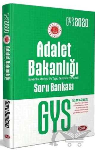 2020 GYS Adalet Bakanlığı Merkez Taşra Teşkilatı Soru Bankası Görevde Yükselme – Kolektif – Data Yayınları kitap kapağı