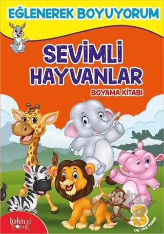 Sevimli Hayvanlar Boyama Kitabı – Hatice Nurbanu Karaca – Koloni Çocuk kitap kapağı