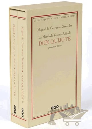 Don Quijote 2 Cilt Takım (Kutulu) – Miguel de Cervantes Saavedra – Yapı Kredi Yayınları kitap kapağı