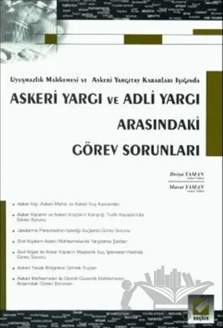Askeri Yargı ve Adli Yargı Arasındaki Görev Sorunları – Derya Yaman, Murat Yaman – Seçkin Yayıncılık kitap kapağı