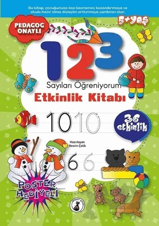 1, 2, 3 Sayıları Öğreniyorum – Nesrin Çelik – Misket Kitap kitap kapağı