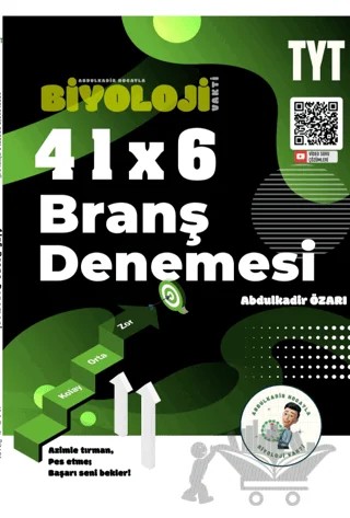 TYT 41x6 Biyoloji Branş Denemesi – Abdulkadir Özarı – Biyoloji Vakti kitap kapağı