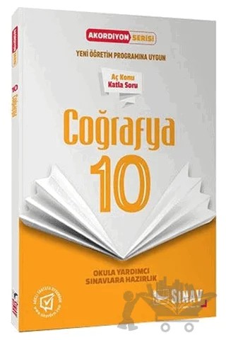 10. Sınıf Coğrafya Akordiyon Serisi – Kolektif – Sınav Yayınları kitap kapağı