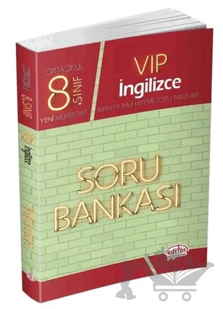 8. Sınıf Vip İngilizce Soru Bankası (Yeni Müfredat) – Kolektif – Editör Yayınevi kitap kapağı