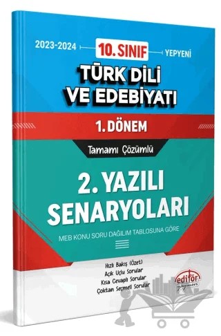 10. Sınıf Türk Dili ve Edebiyatı 1. Dönem Ortak Sınavı 2. Yazılı Senaryoları Tamamı Çözümlü – Kolektif – Editör Yayınevi kitap kapağı