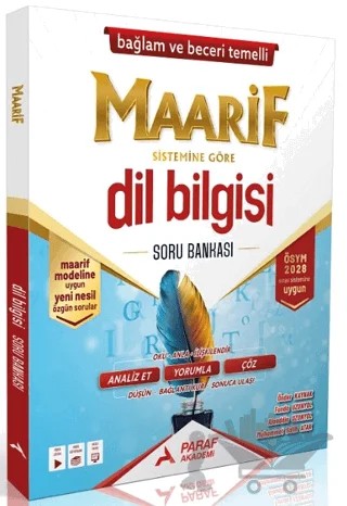 2028 YKS TYT Dil Bilgisi Maarif Modeli Soru Bankası – Önder Kaynak, Funda Uzunyol – Paraf Akademi kitap kapağı
