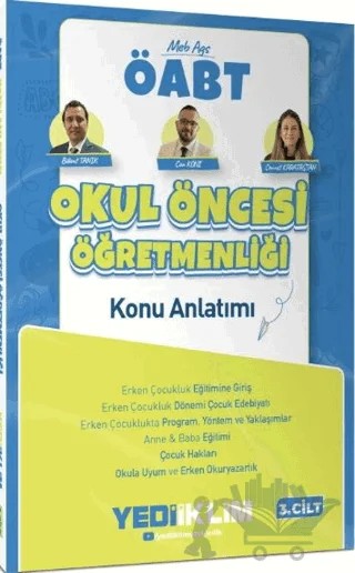 2027 MEB AGS ÖABT Okul Öncesi Öğretmenliği Konu Anlatımı - Cilt 3 – Bülent Tanık, Can Köni, Cennet Karataştan – Yediiklim Yayınları kitap kapağı
