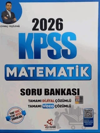 2026 Kpss Matematik Soru Bankası – Kıvanç Yeşildağ – Tekrar Akademi Yayınları kitap kapağı