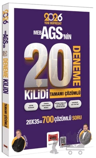 2026 MEB-AGS Kilidi Tamamı Çözümlü 20 Deneme – Gökan Araz – Yargı Yayınevi kitap kapağı