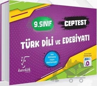 9. Sınıf Türk Dili ve Edebiyatı Cep Test – Ayşe Sarı – Karekök Yayıncılık kitap kapağı
