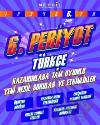 6. Sınıf Periyot Türkçe Etkinlikli Soru Bankası – Kolektif – Netbil Yayıncılık kitap kapağı