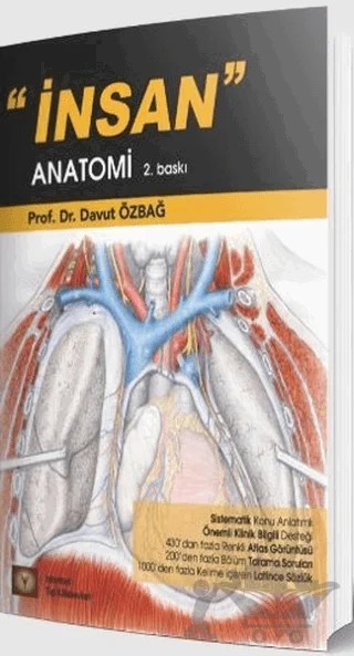 İnsan Anatomi – Davut Özbağ – İstanbul Tıp Kitabevi kitap kapağı