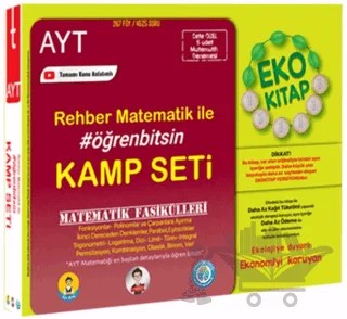 AYT Matematik Fasikülleri - Rehber Matematik ile Eko Kamp Seti – Kolektif – Tonguç Akademi kitap kapağı