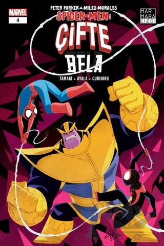 Peter Parker ve Miles Morales Spider-Men: Çifte Bela #4 – Mariko Tamaki, Vita Ayala – Marmara Çizgi kitap kapağı