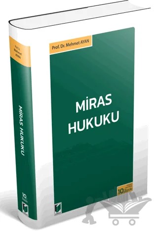 Miras Hukuku – Mehmet Ayan – Adalet Yayınevi kitap kapağı