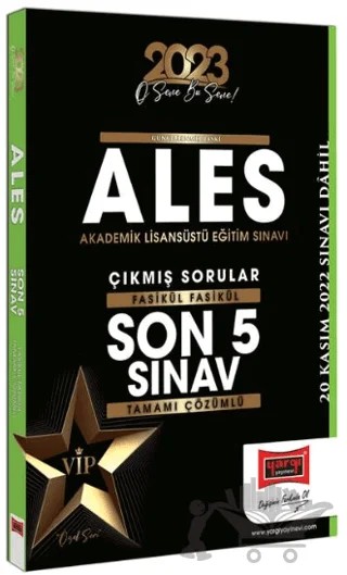 Yargı Yayınları 2023 ALES Tamamı Çözümlü Fasikül Fasikül Son 5 Sınav Çıkmış Sorular – Kolektif – Yargı Yayınevi kitap kapağı